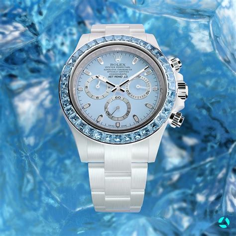 blue gemstone ceramic rolex|Rolex ice blue.